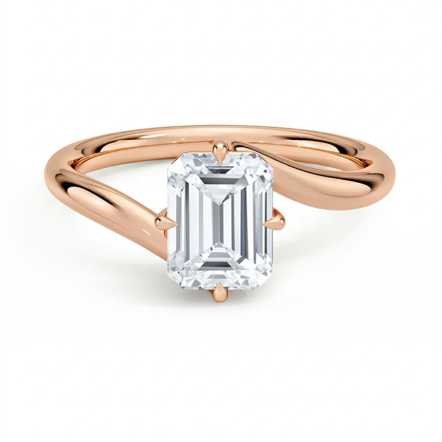 Embrace Emerald Solitaire Ring