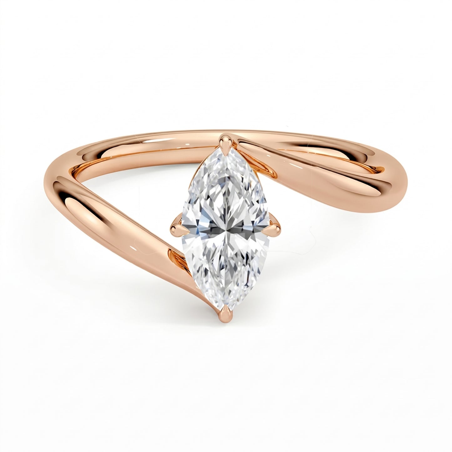 Embrace Marquise Solitaire Ring