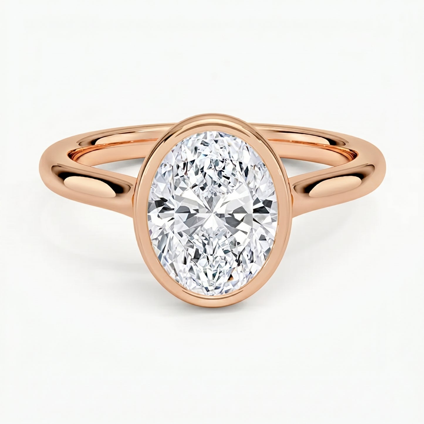 Luna Oval Solitaire Ring