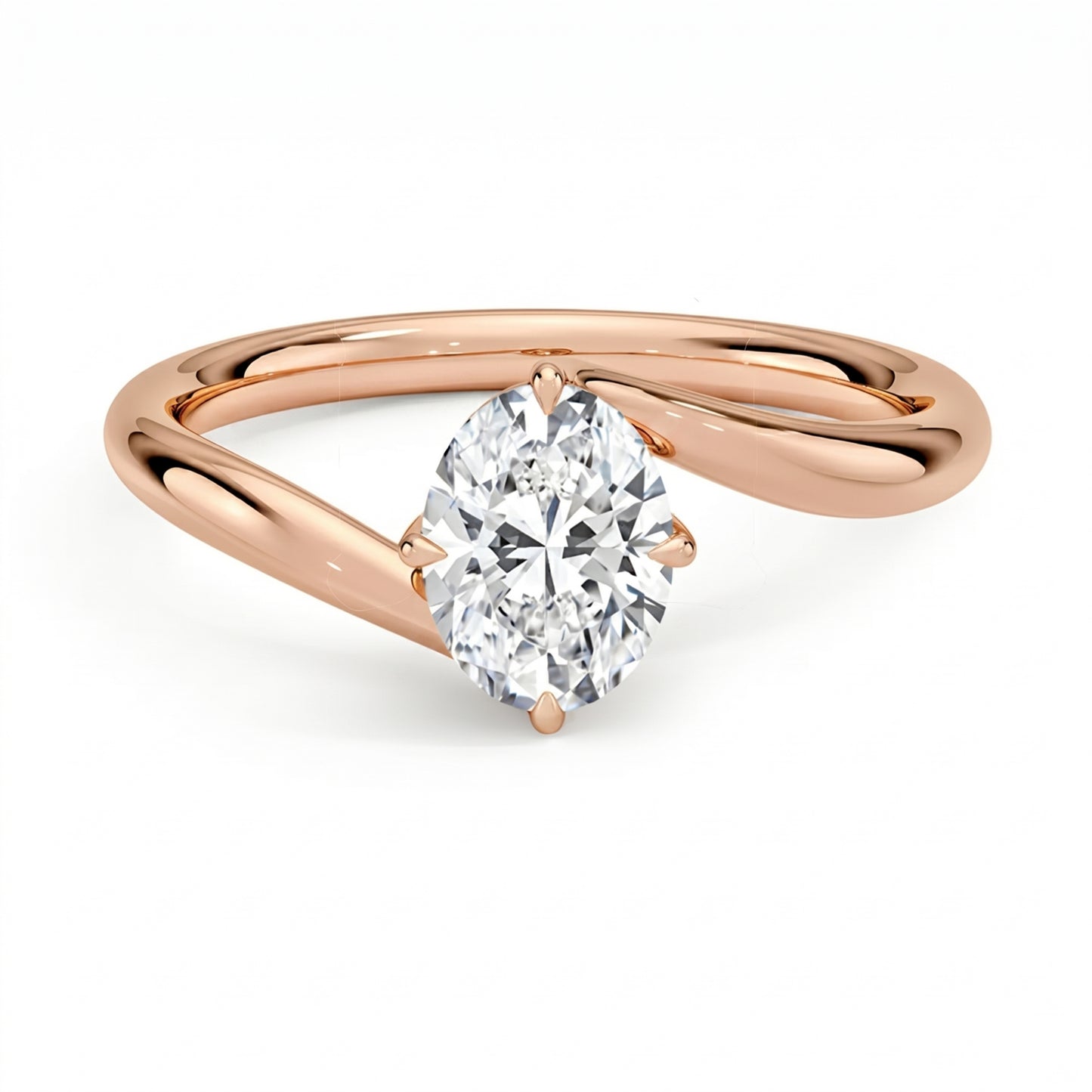 Embrace Oval Solitaire Ring