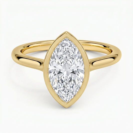 Luna Marquise Solitaire Ring