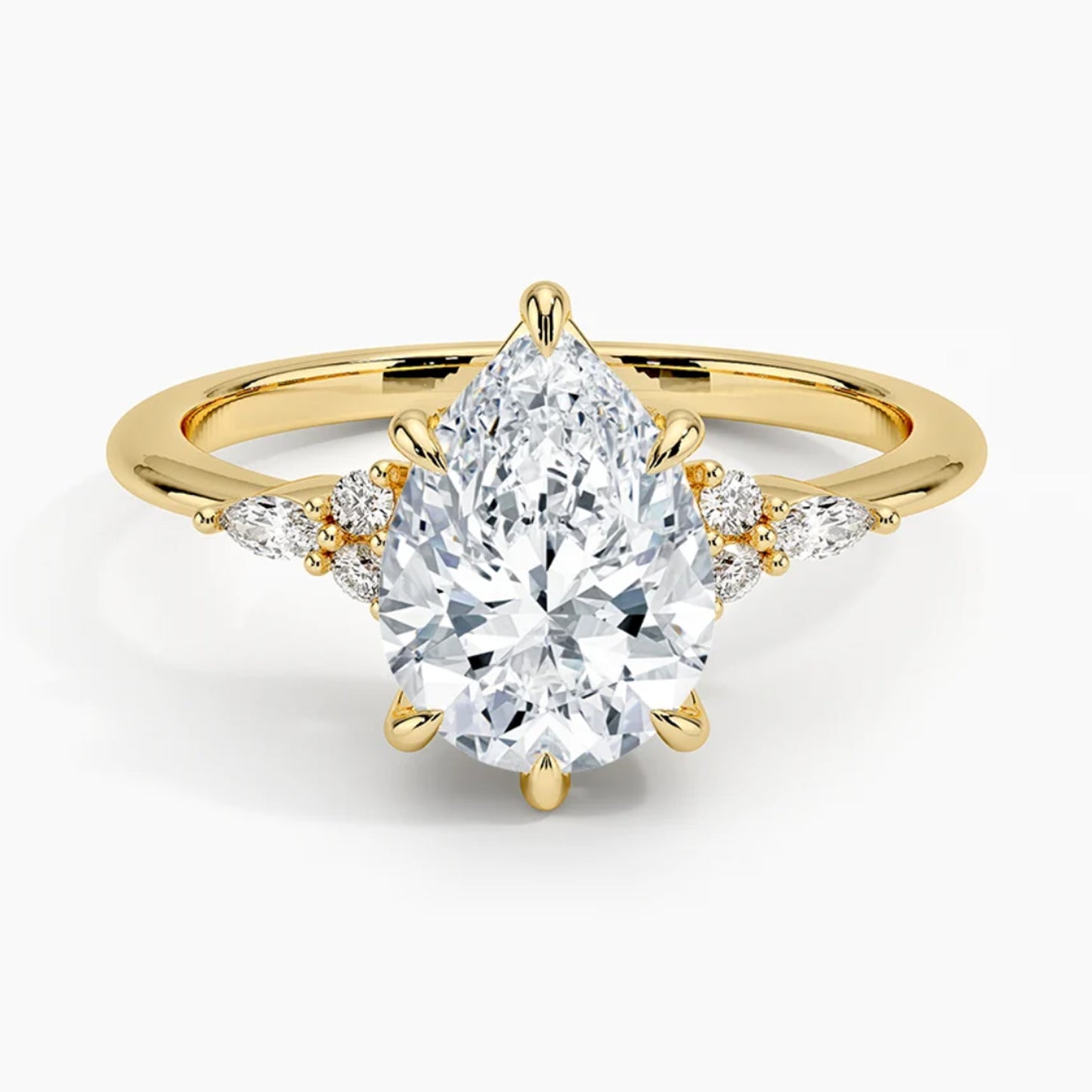 Laurel Pear Ring