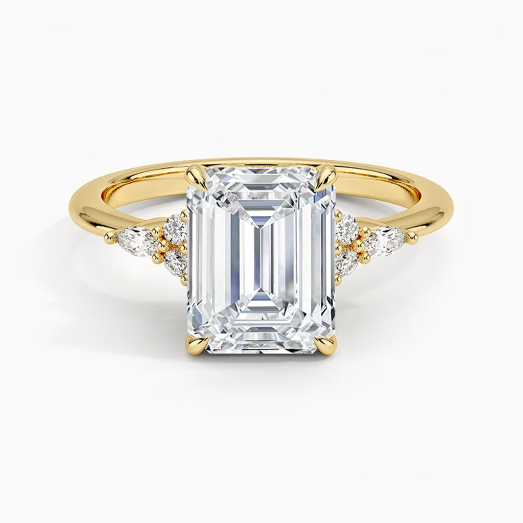 Laurel Emerald Ring
