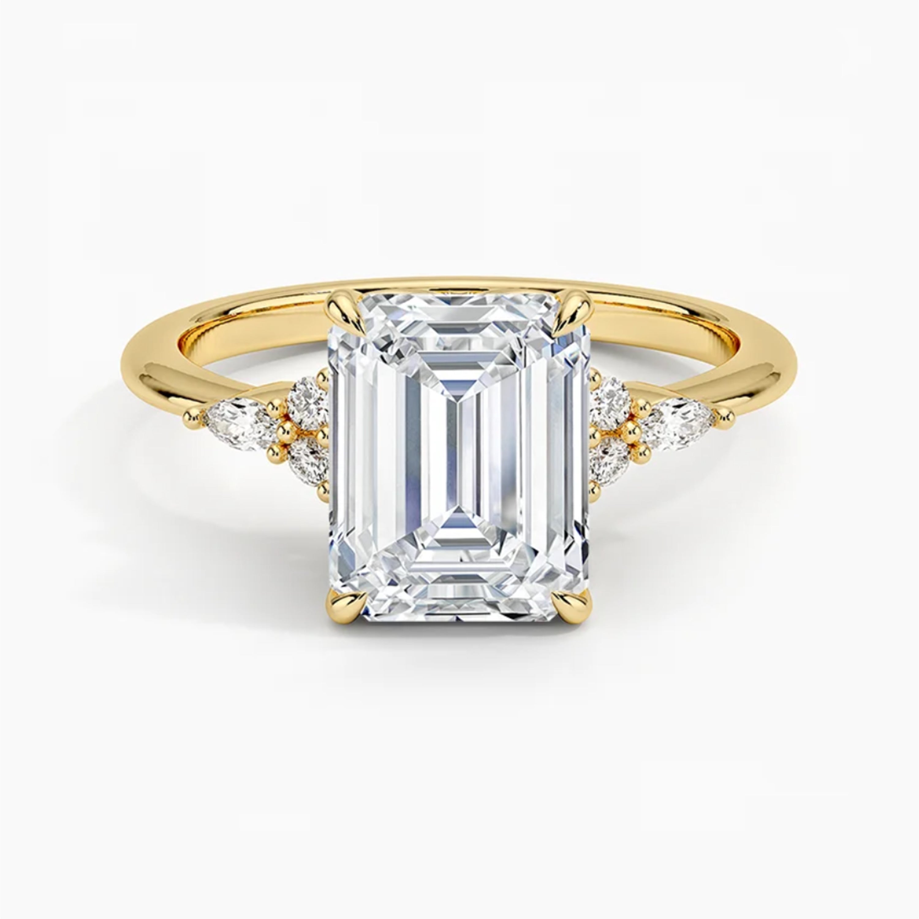 Laurel Emerald Ring