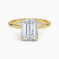Flora Emerald Solitaire Ring