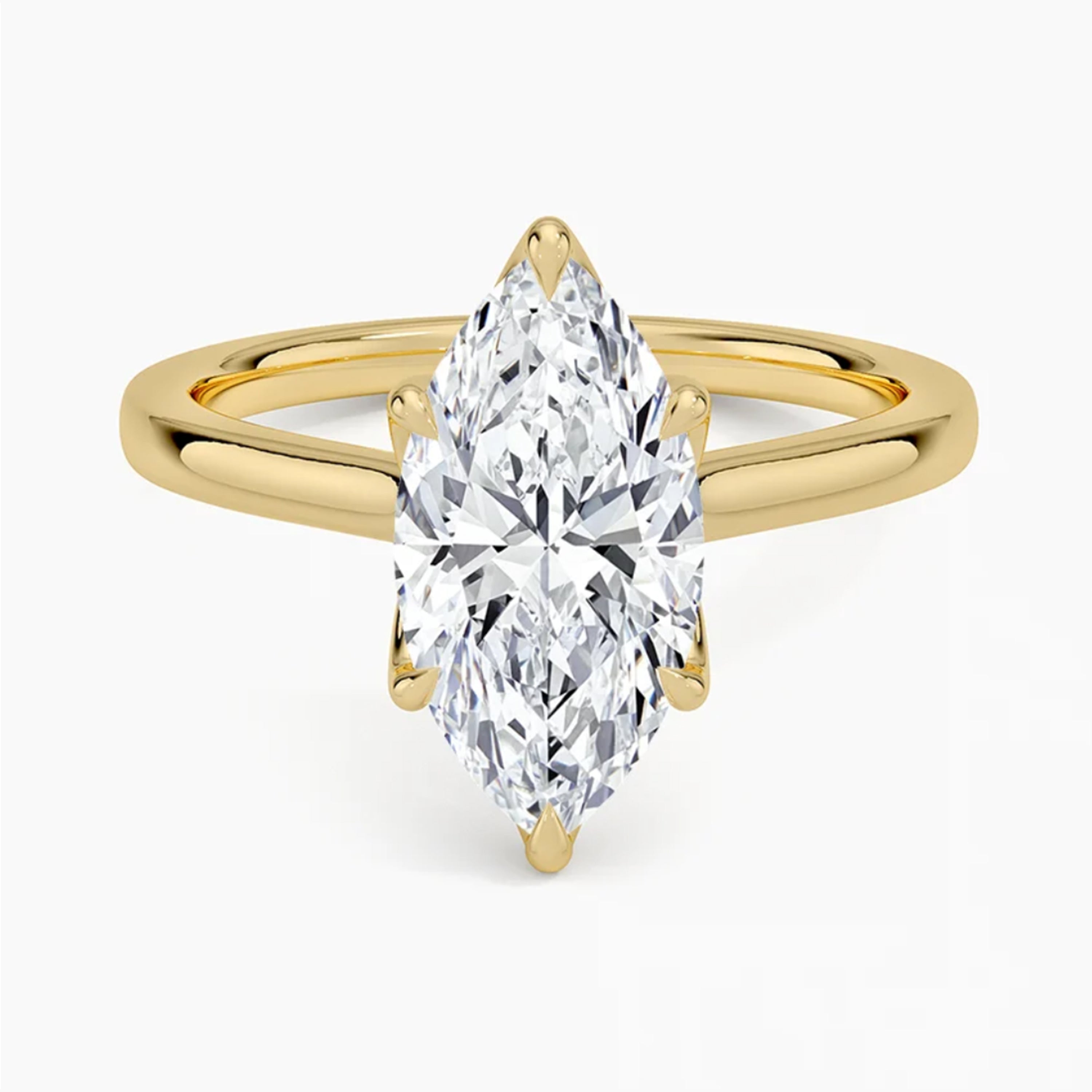 Flora Marquise Solitaire Ring
