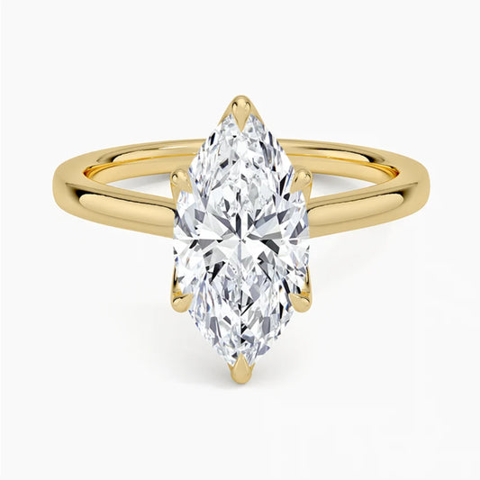 Flora Marquise Solitaire Ring