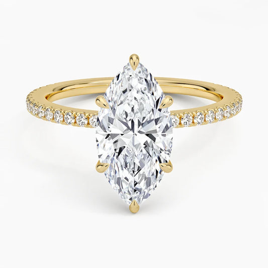 Lumina Pavé Marquise Ring