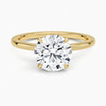 Hidden Halo Round Solitaire Ring