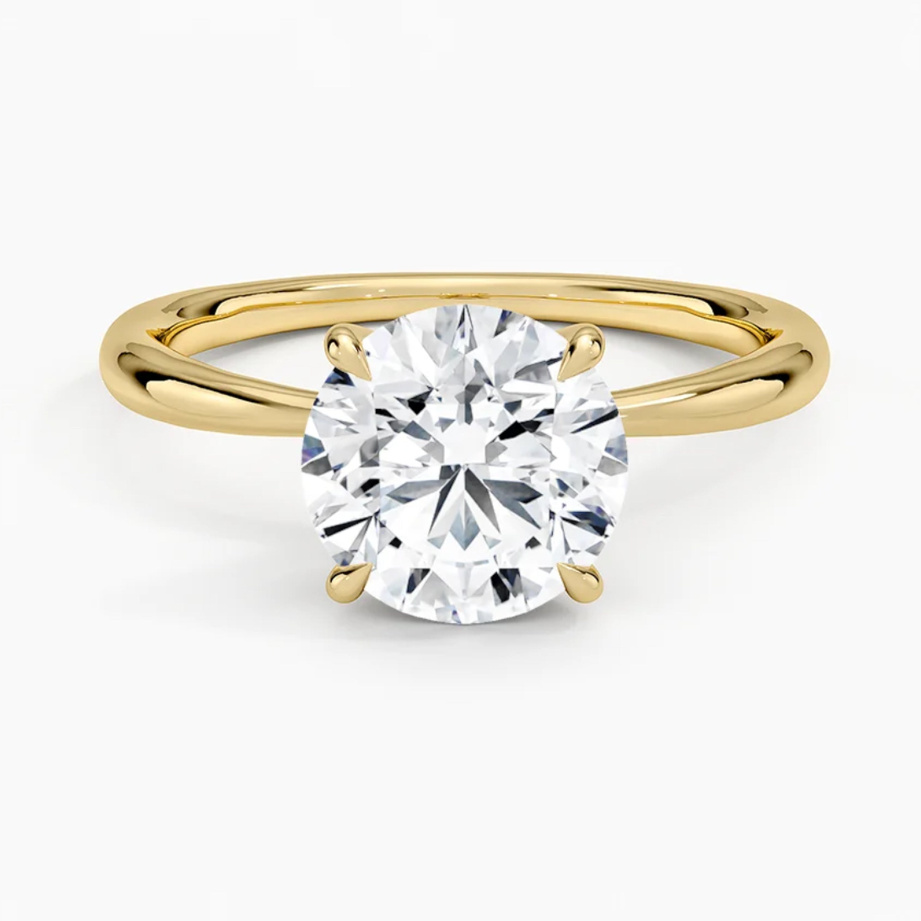 Iris Round Solitaire Ring