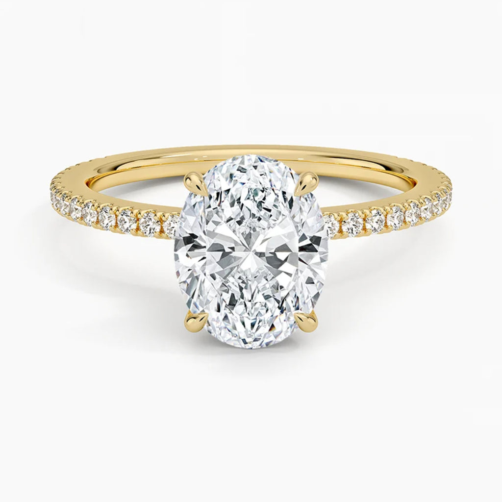 Lumina Pavé Oval Ring