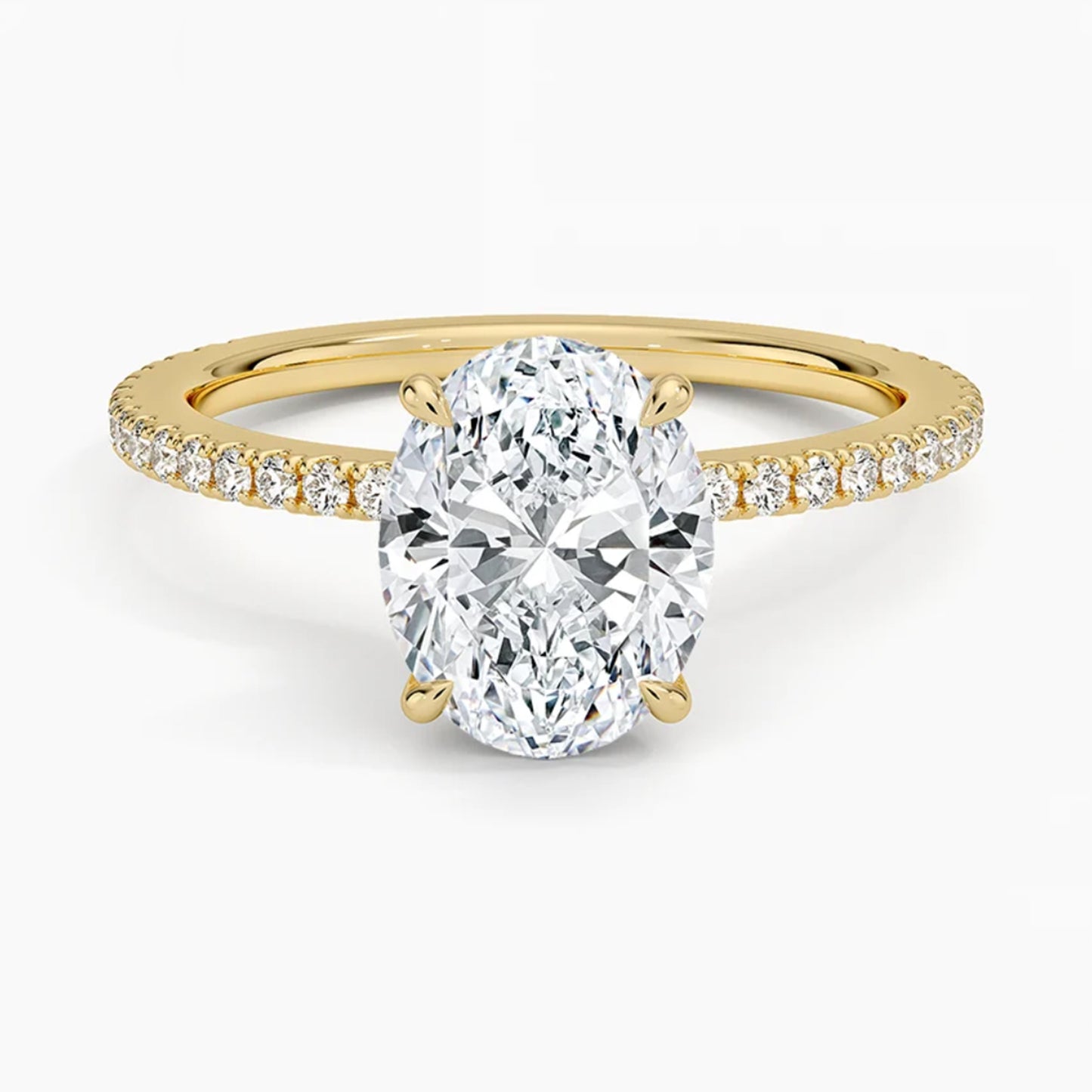 Lumina Pavé Oval Ring