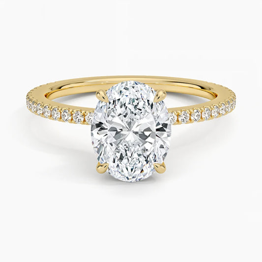 Lumina Pavé Oval Ring