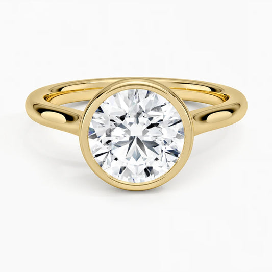 Luna Round Solitaire Ring