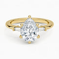 Legacy Pear Three-Stone Ring