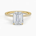 Lumina Pavé Emerald Ring