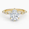 Ivy Hidden Halo Pear Ring