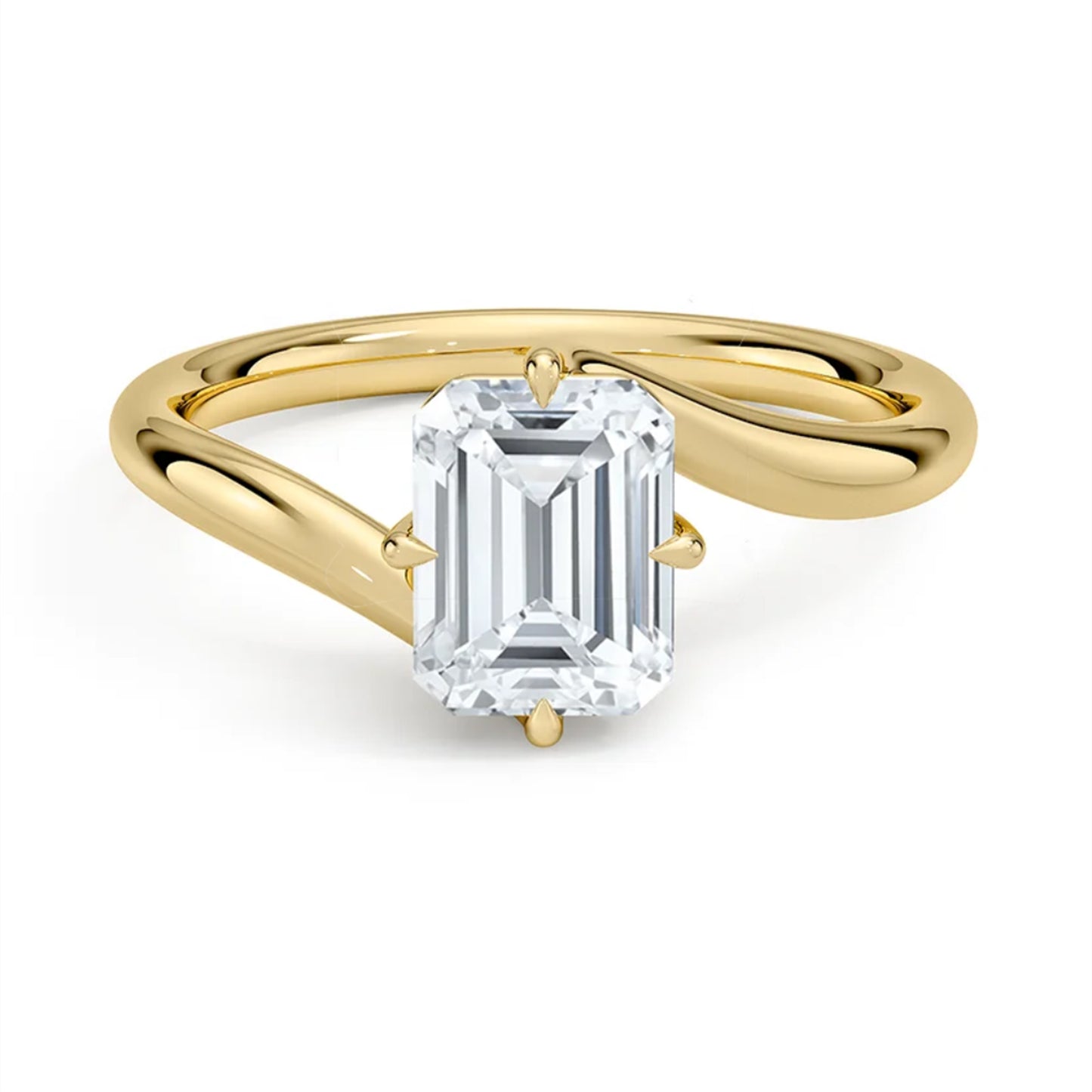 Embrace Emerald Solitaire Ring