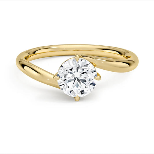 Embrace Round Solitaire Ring