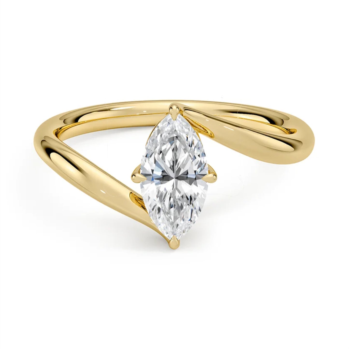 Embrace Marquise Solitaire Ring