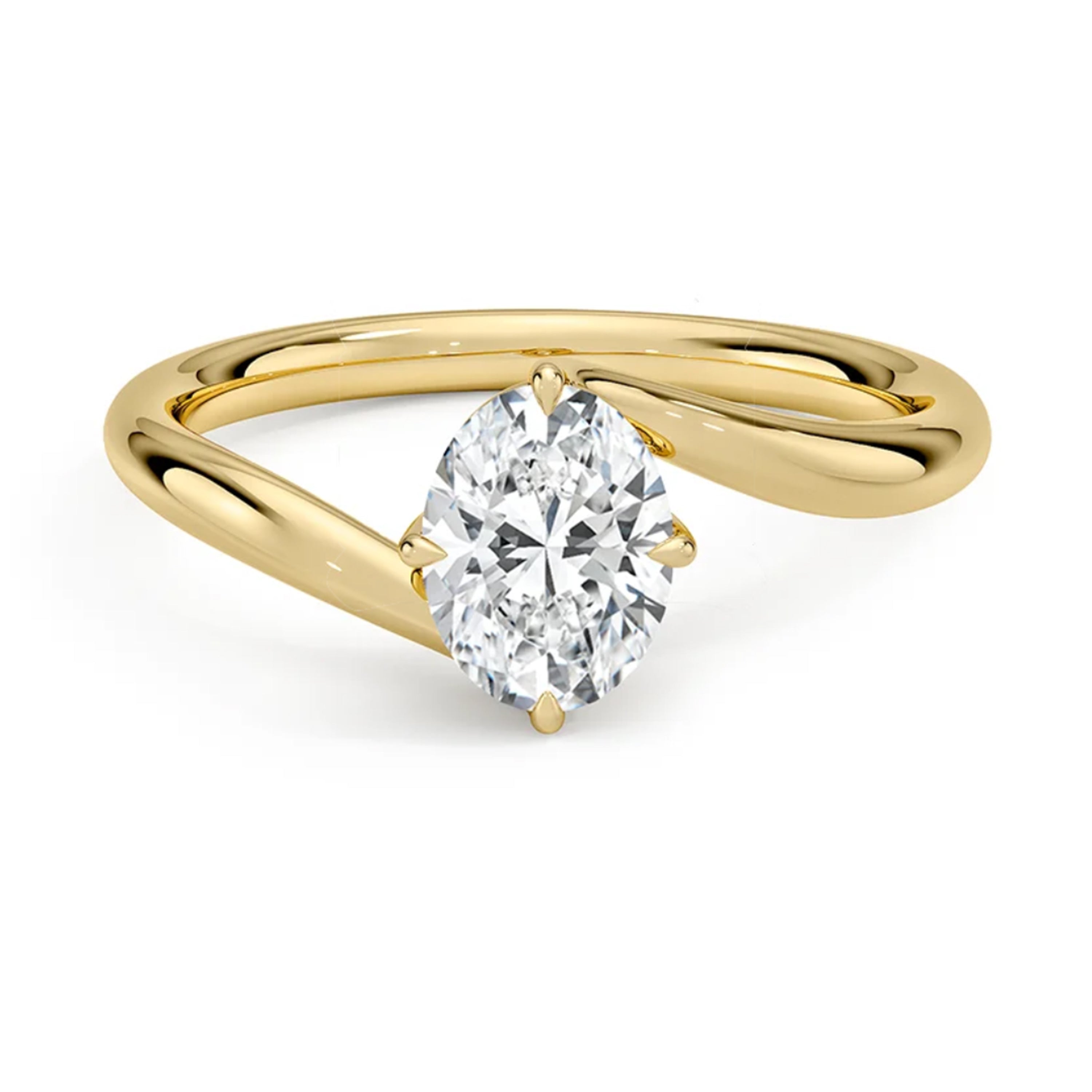 Embrace Oval Solitaire Ring