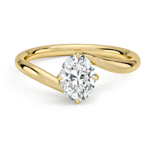 Embrace Oval Solitaire Ring