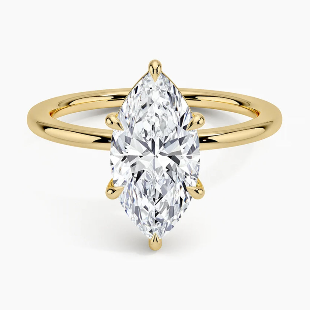 Classic Six-Prong Marquise Solitaire Ring