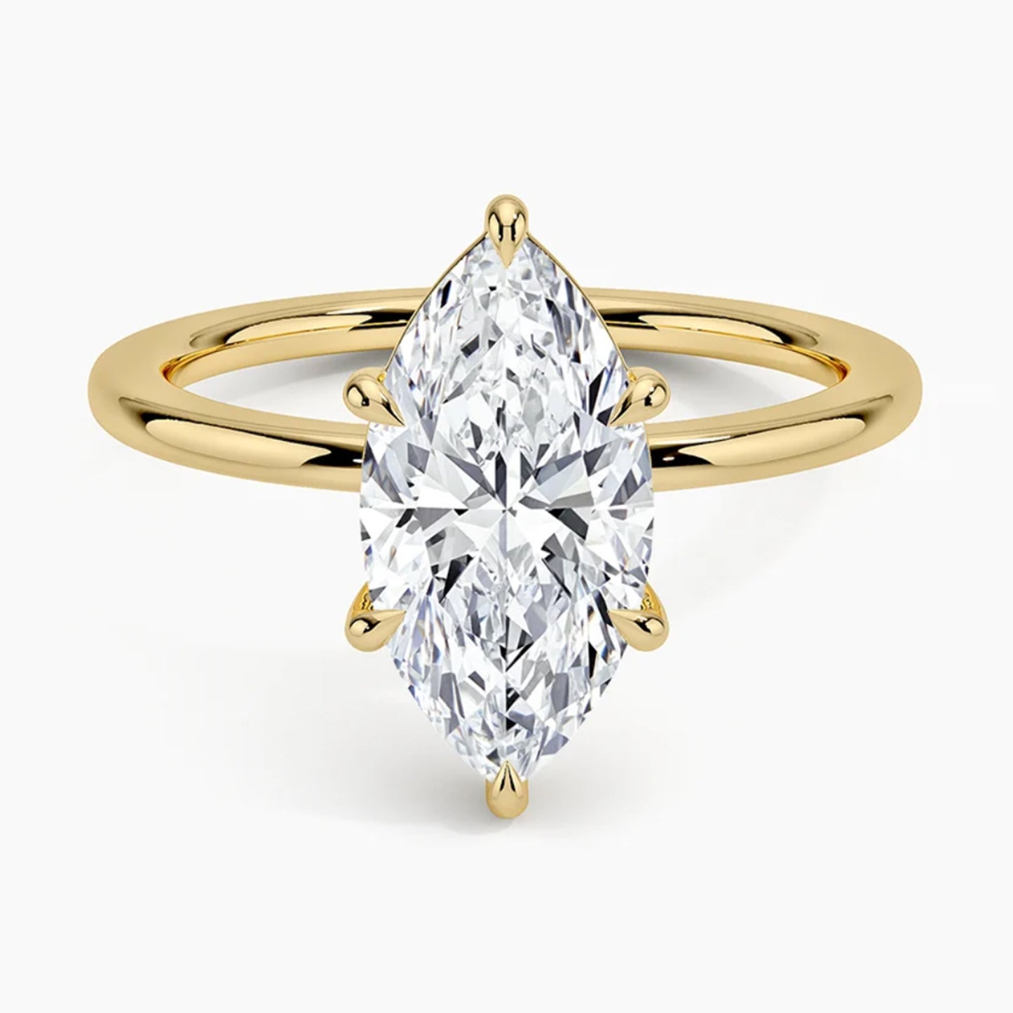Classic Six-Prong Marquise Solitaire Ring