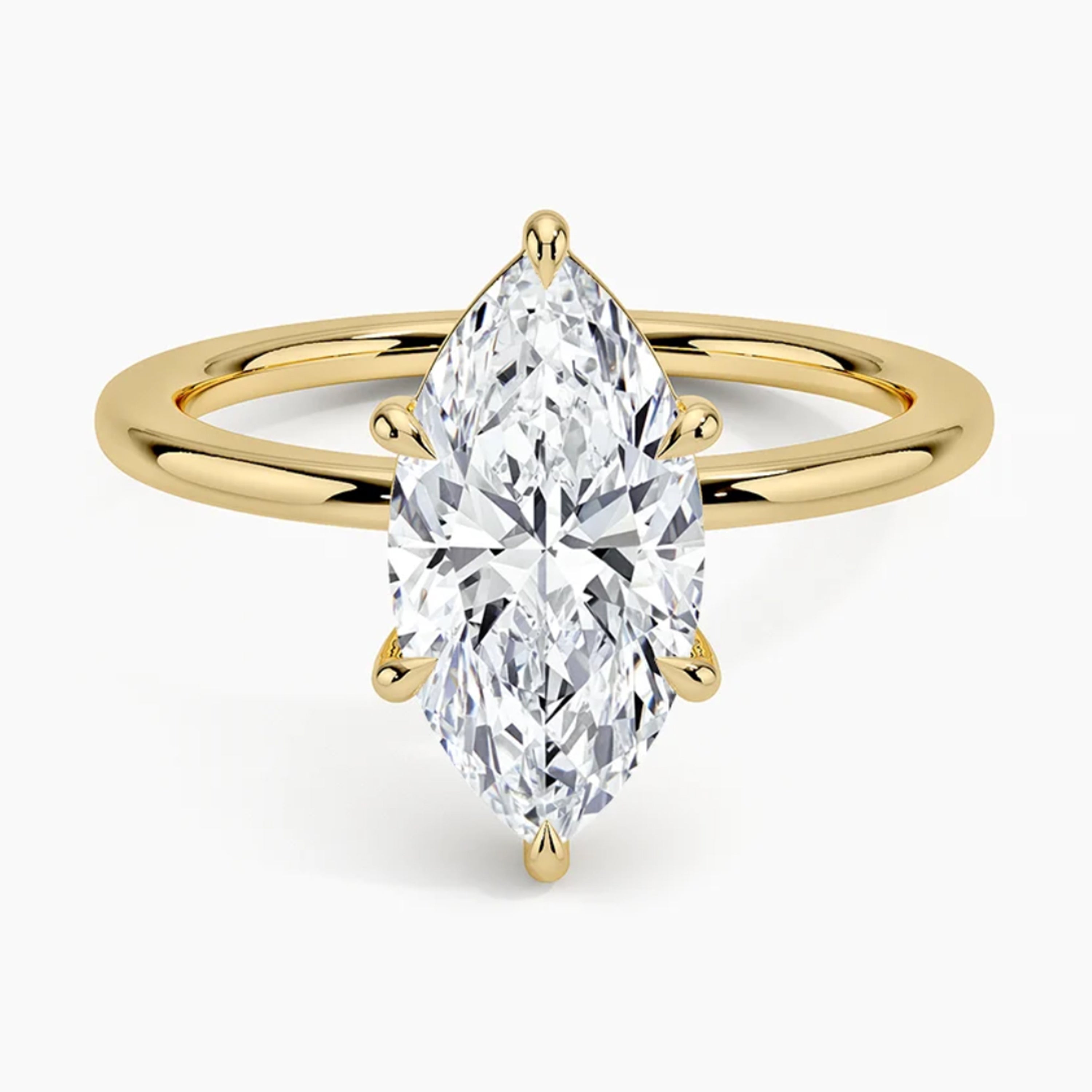 Classic Six-Prong Marquise Solitaire Ring