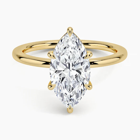 Classic Six-Prong Marquise Solitaire Ring