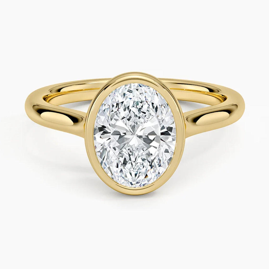 Luna Oval Solitaire Ring