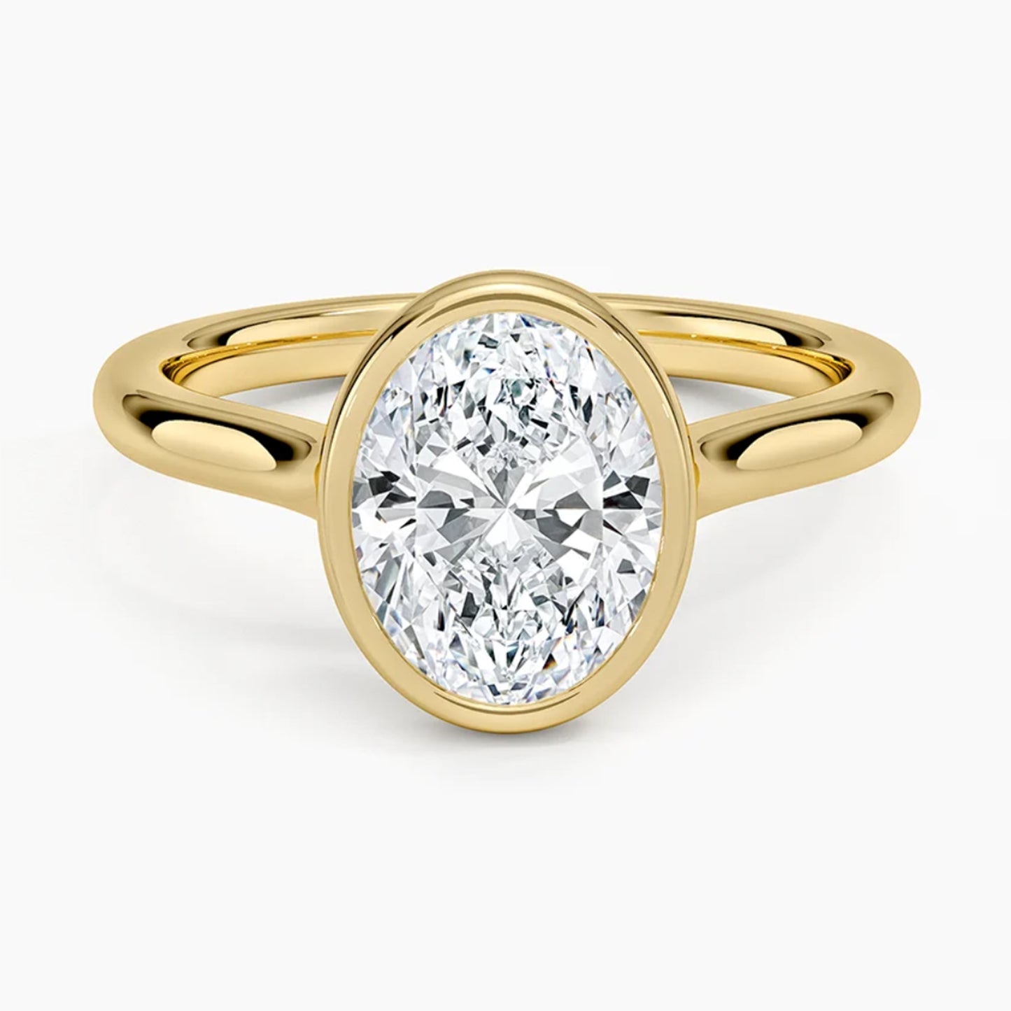 Luna Oval Solitaire Ring