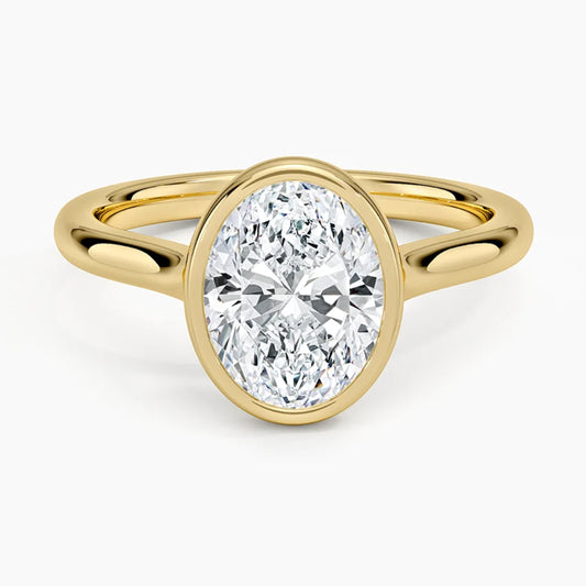 Luna Oval Solitaire Ring