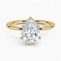 Classic Six-Prong Pear Solitaire Ring