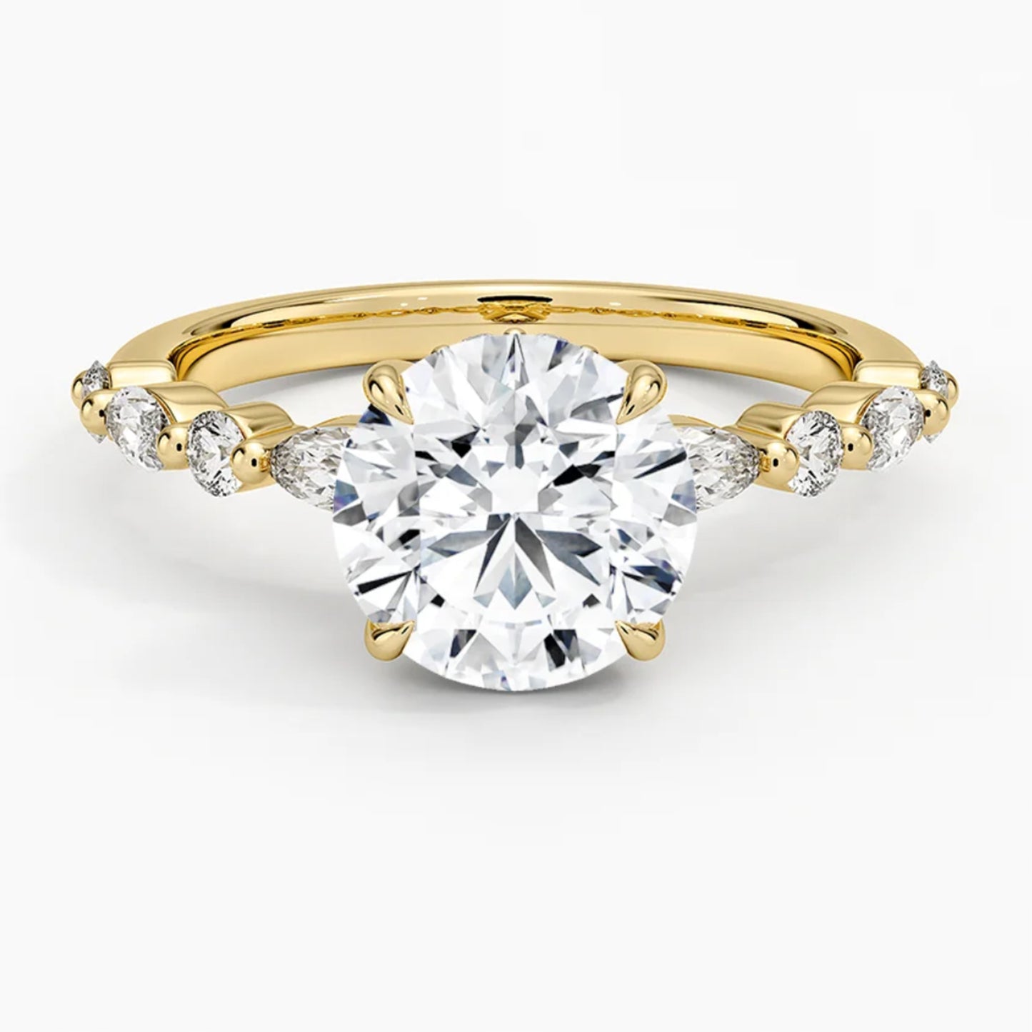 Ivy Hidden Halo Round Ring