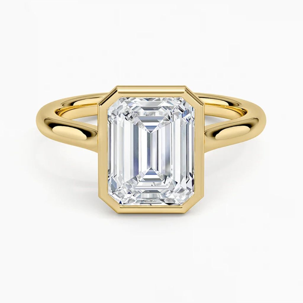 Luna Emerald Solitaire Ring