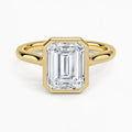 Luna Emerald Solitaire Ring