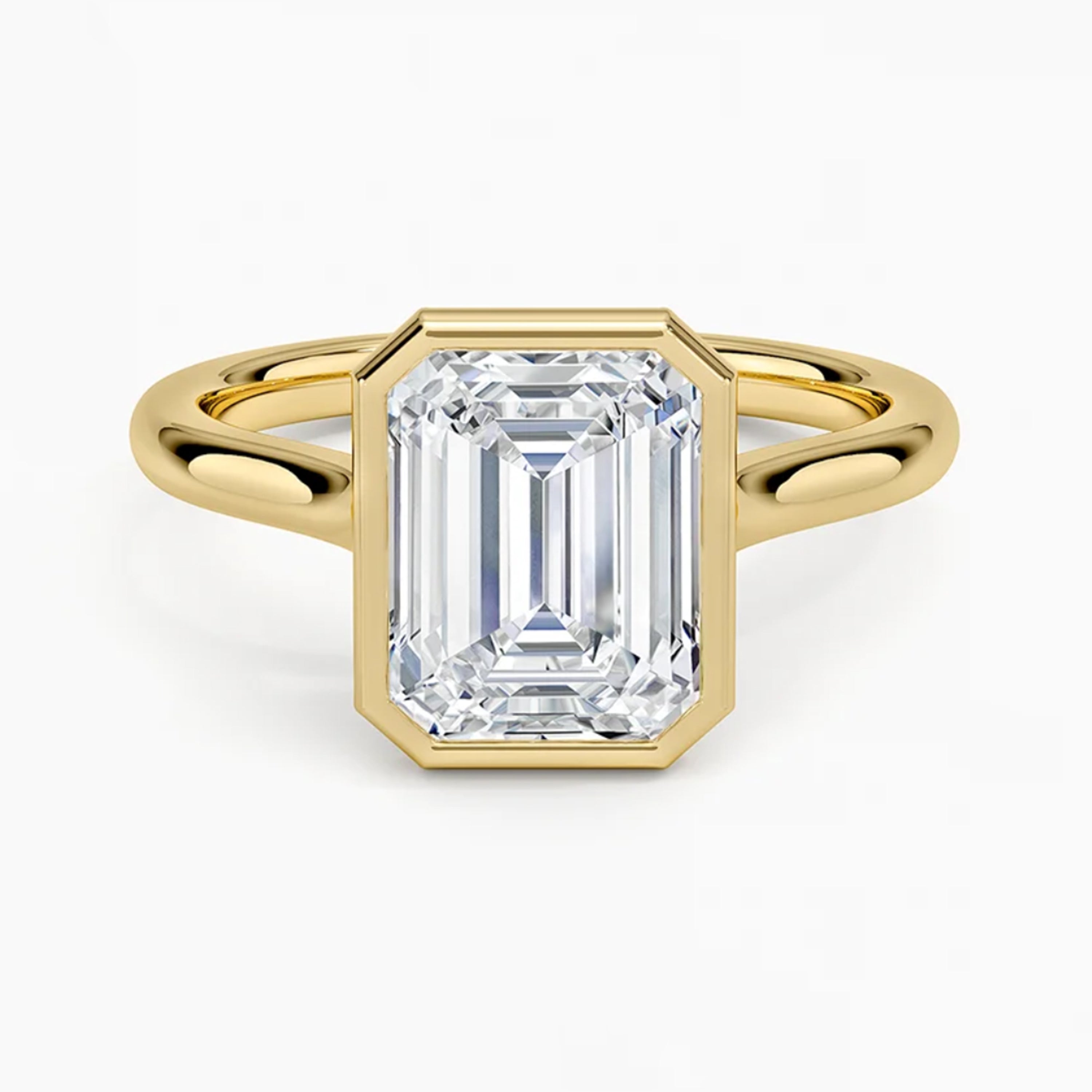 Luna Emerald Solitaire Ring