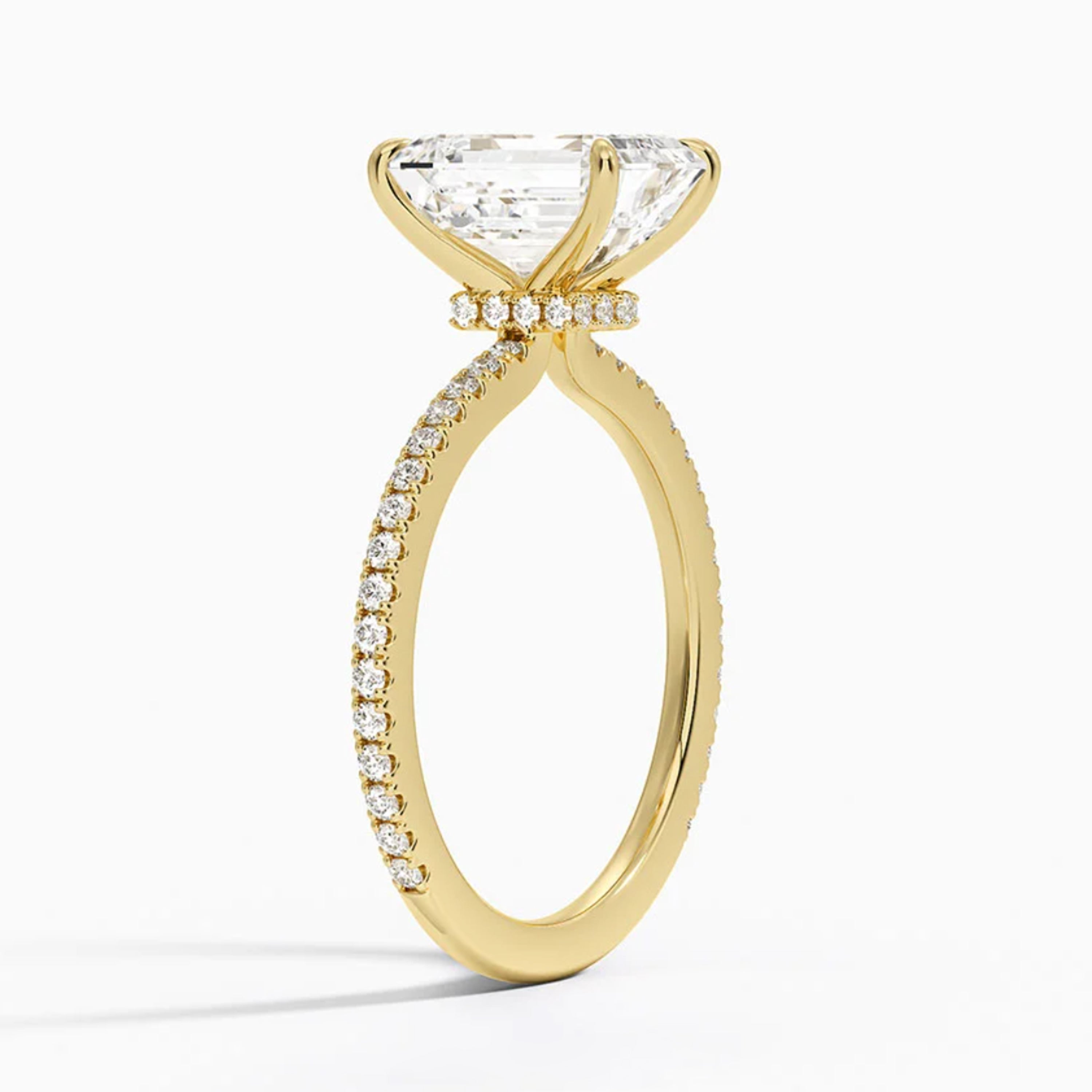 Lumina Pavé Emerald Ring