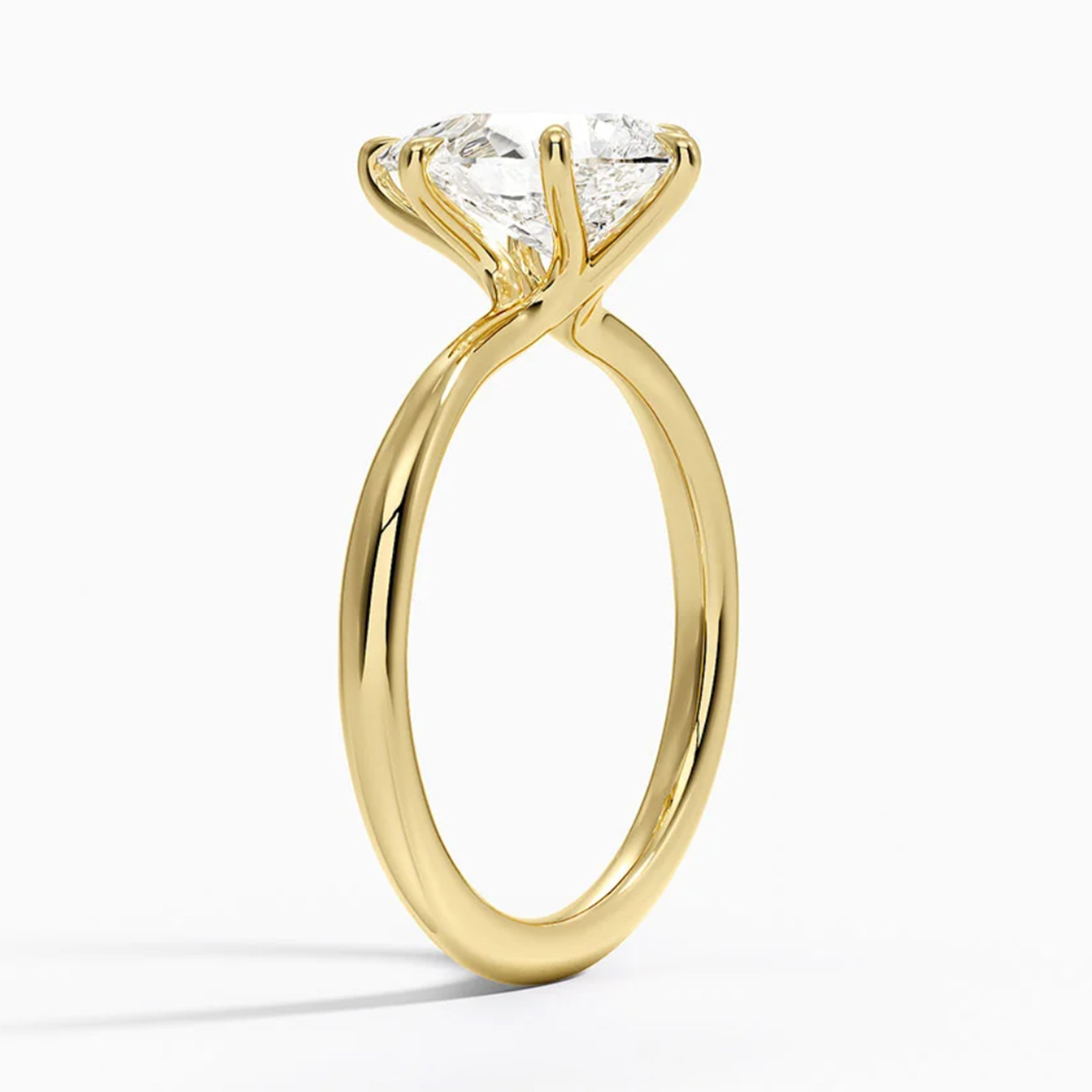 Iris Pear Solitaire Ring