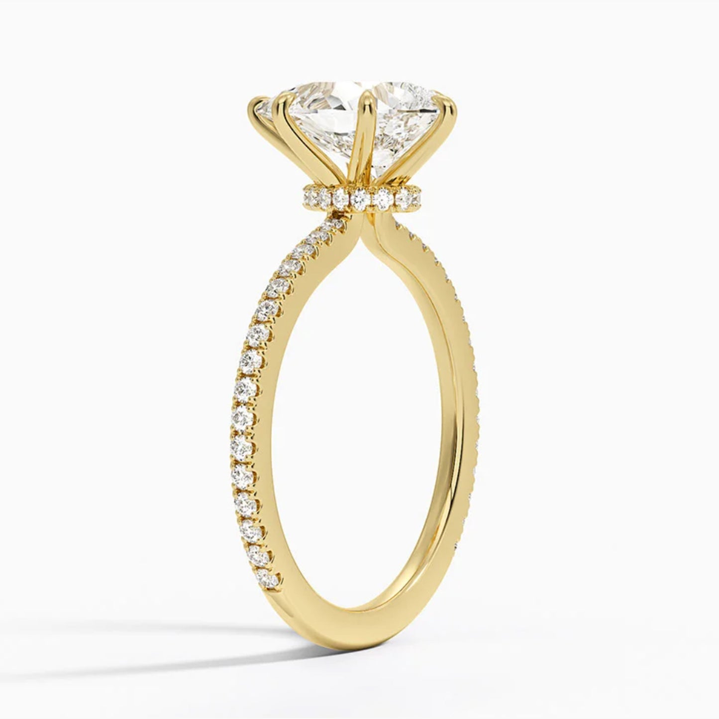 Lumina Pavé Pear Ring