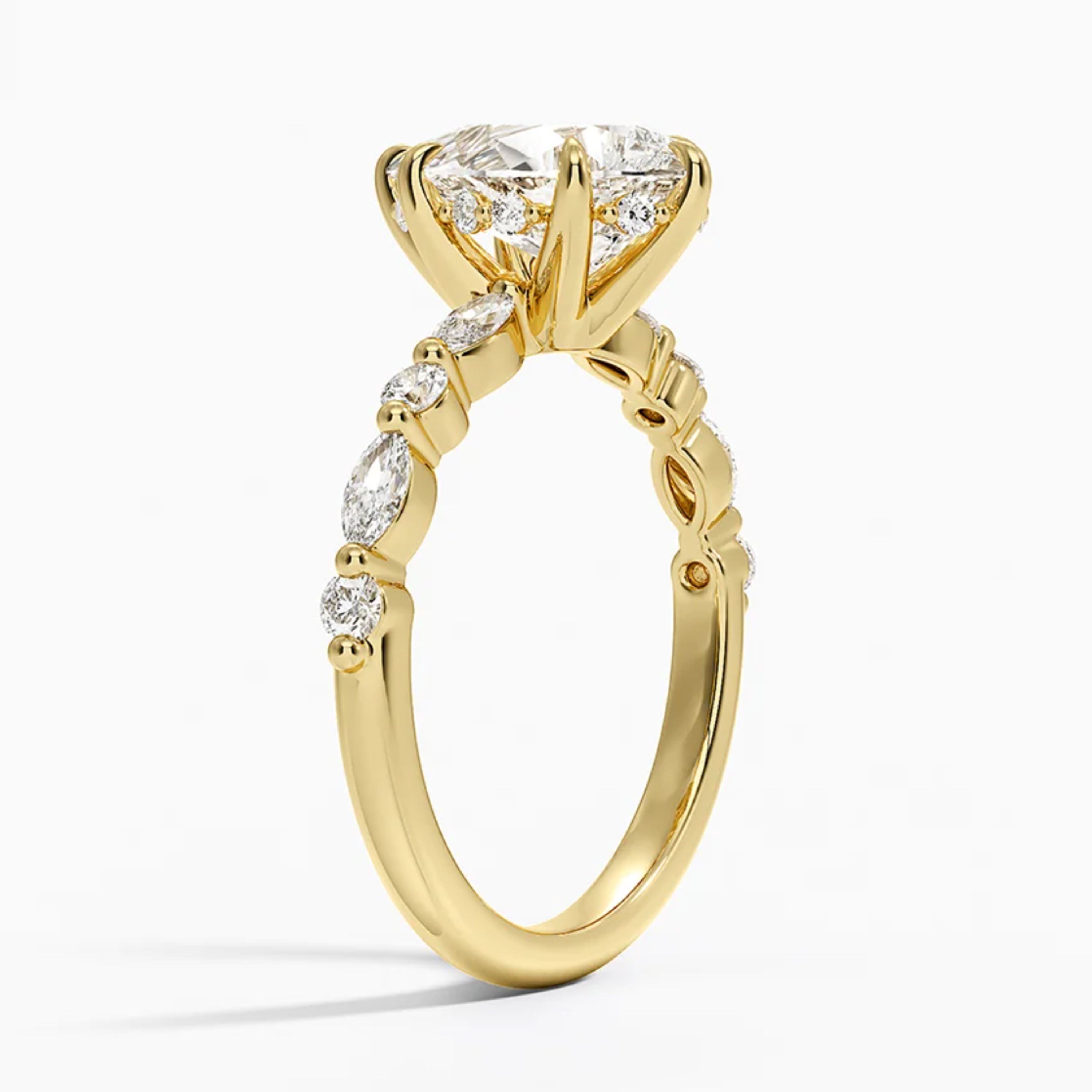 Ivy Hidden Halo Pear Ring
