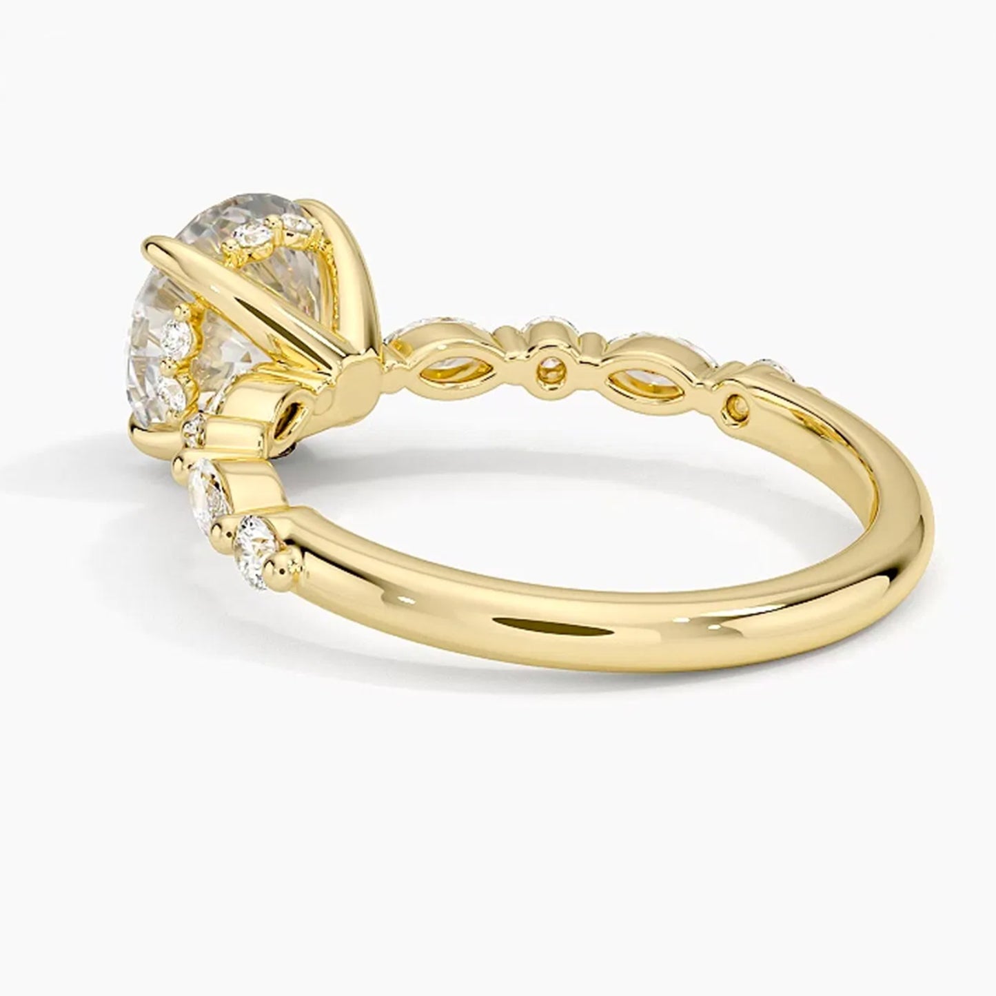 Ivy Hidden Halo Round Ring