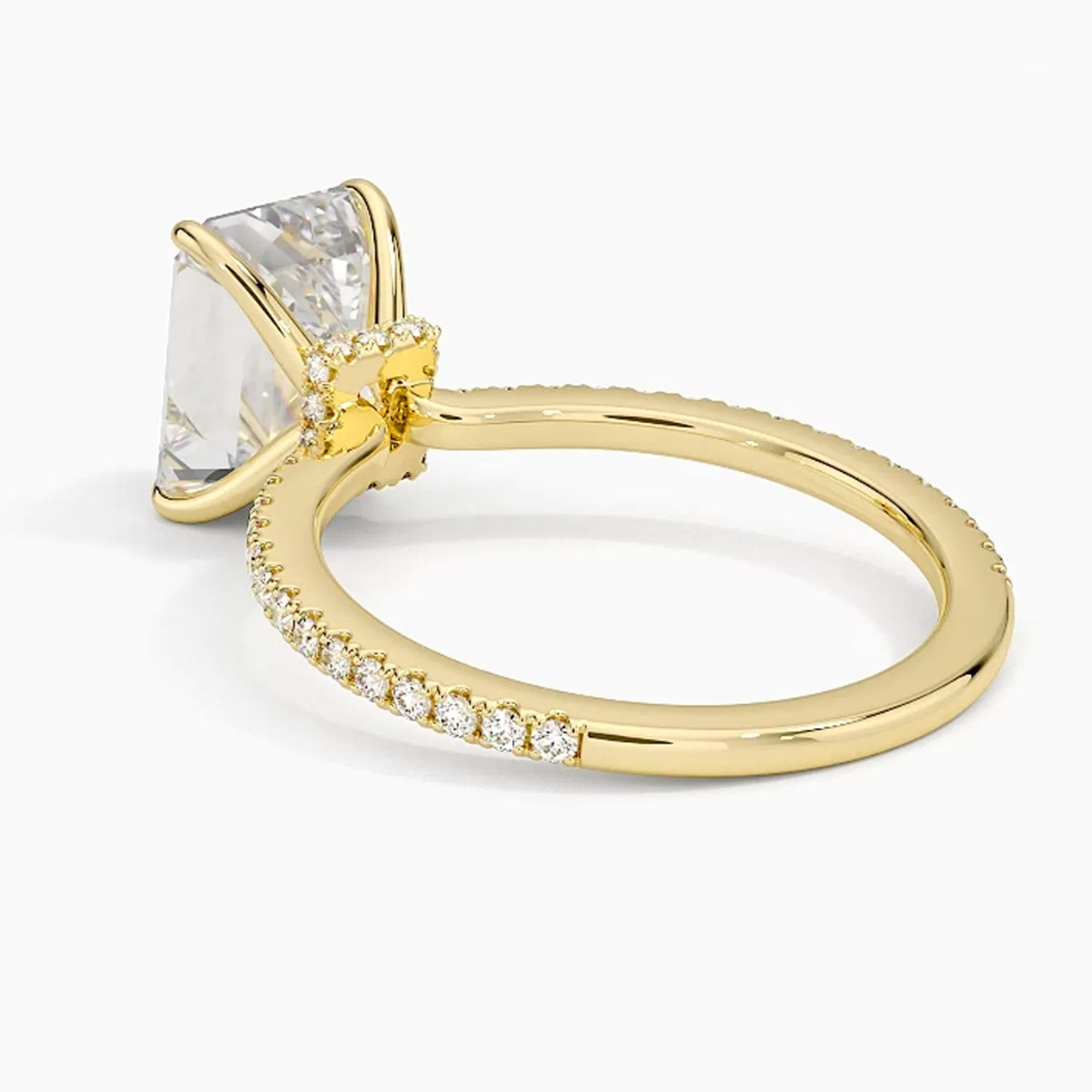 Lumina Pavé Emerald Ring