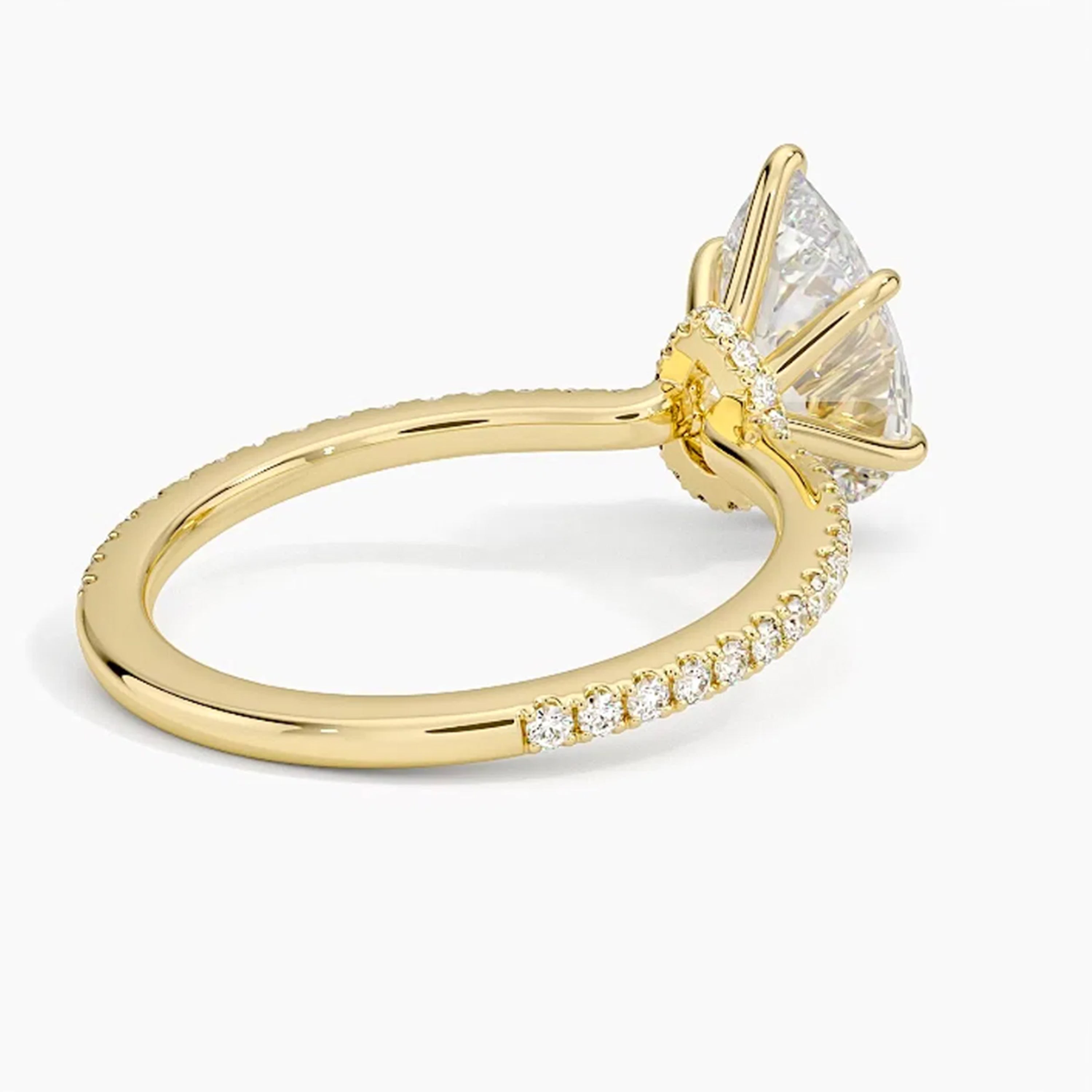 Lumina Pavé Pear Ring