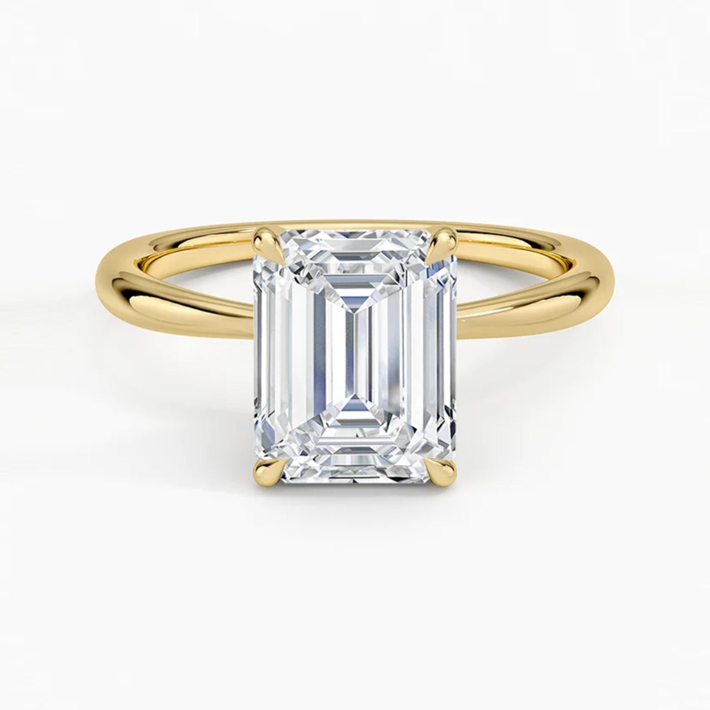 Iris Emerald Solitaire Ring