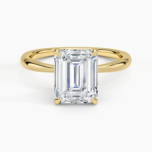 Iris Emerald Solitaire Ring