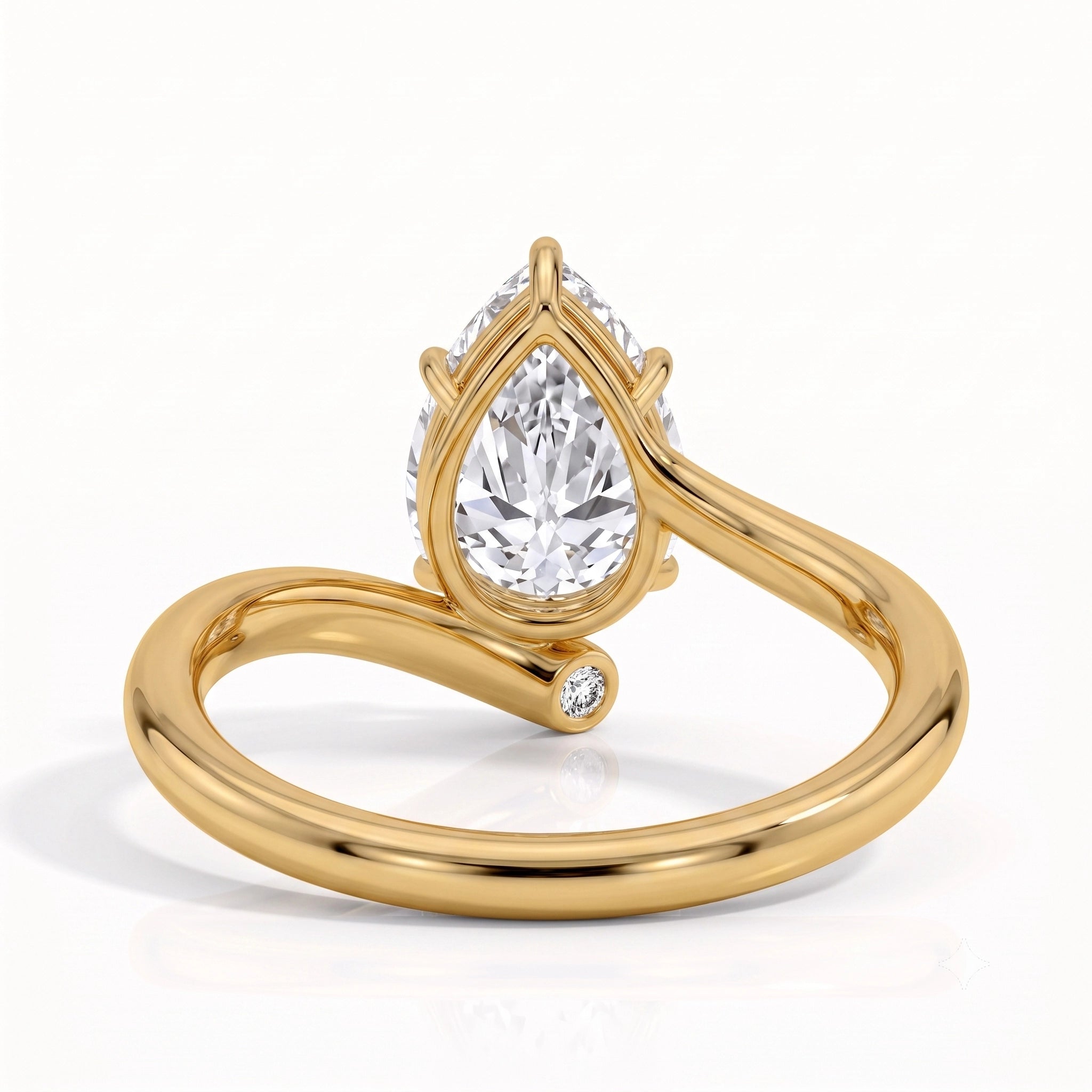 Eternal Orbit Pear Ring