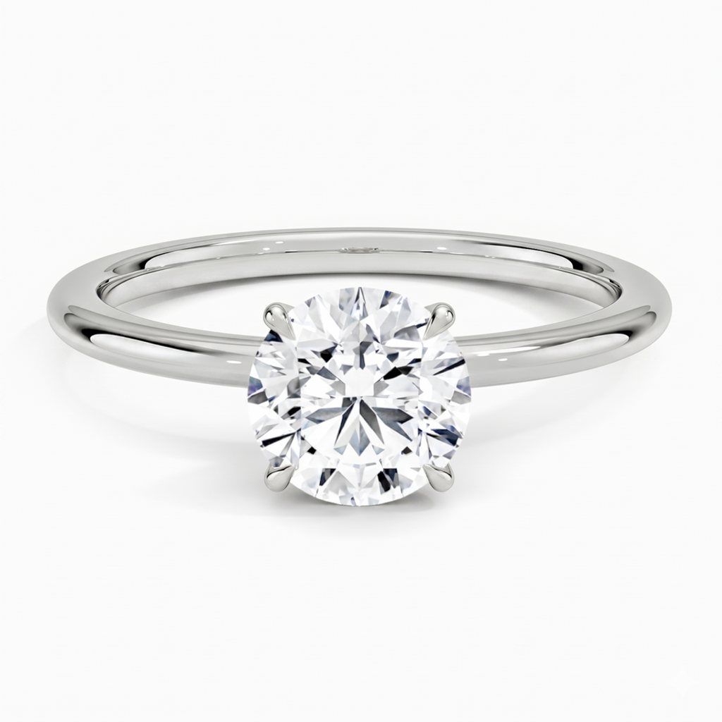 Flora Solitaire Ring