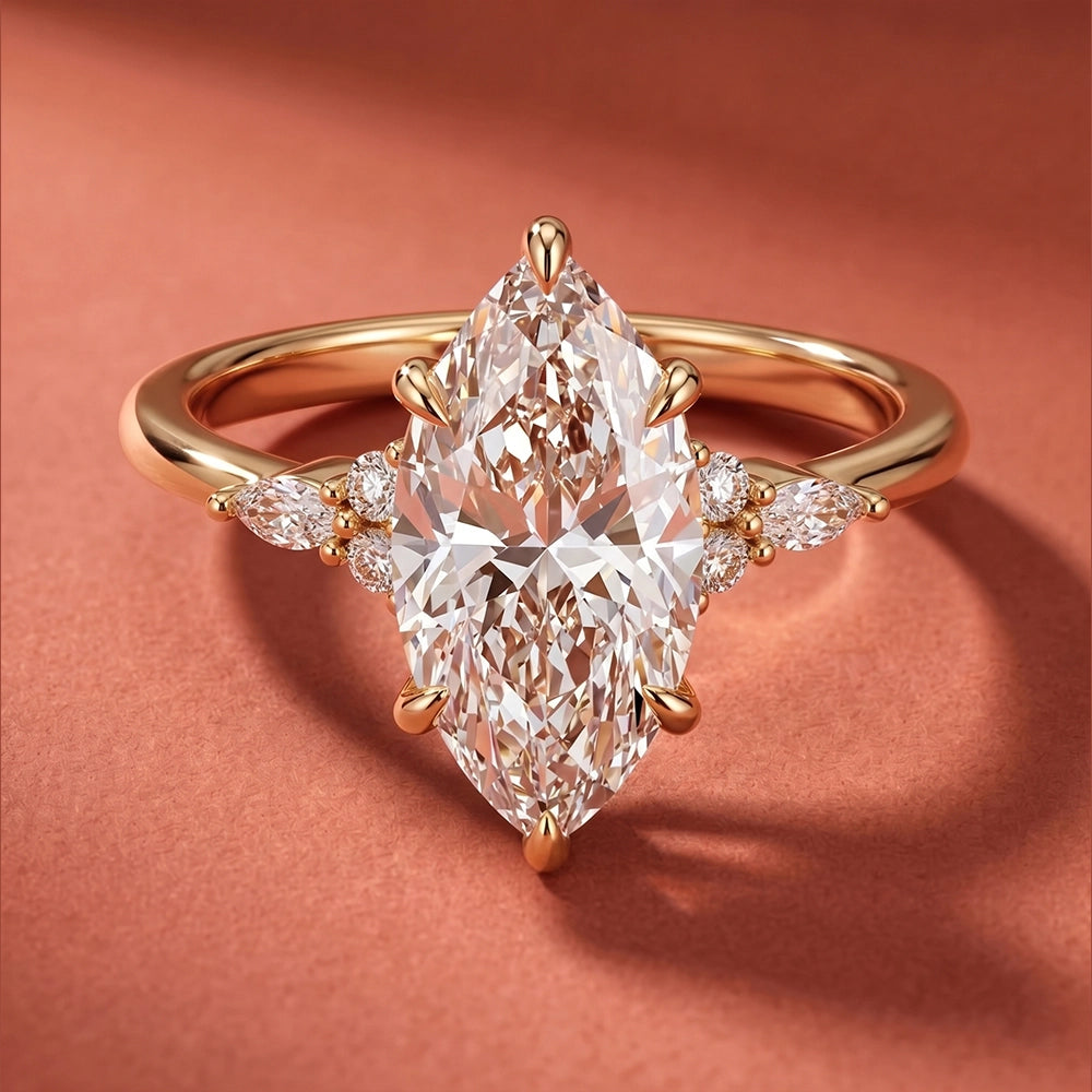 Laurel Marquise Ring